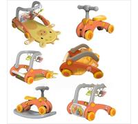 XUNJIE for Baby Walker, Suitable for Babies from 0-3 Years Old, 7-in-1 Detachable Activity Play, Grows with The Child from Activity Board to Walker with Fun Colours (Giraffe)
