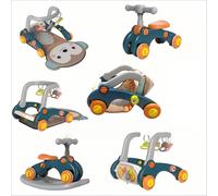 XUNJIE for Baby Walker, Suitable for Babies from 0-3 Years Old, 7-in-1 Detachable Activity Play, Grows with The Child from Activity Board to Walker with Fun Colours (Monkey)