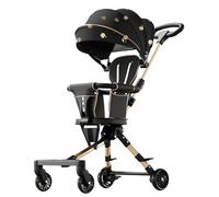 XUNJIE for Pushchair, from 6 Months to 3 Years Old, Easy Compact Fold, Large Shopping Basket, Smooth Swivel Castors, Lightweight Stylish & Practical (C)