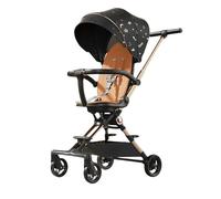 XUNJIE for Pushchair, from Birth to 6 Years, Easy Compact Fold, Large Shopping Basket, Adjustable Handle, Lightweight Stylish & Practical (White-Green,A)
