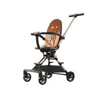 XUNJIE for Pushchair, from Birth to 6 Years, Easy Compact Fold, Large Shopping Basket, Adjustable Handle, Lightweight Stylish & Practical (White-Green,C)
