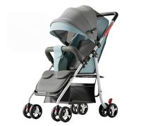 XUNJIE for Pushchair, from Infants from Birth to 4 Years Old, Easy Compact Fold, Large Shopping Basket, Pull Over on Both Sides, Lightweight Stylish & Practical (Mint Green)