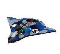 XUNJIE for Remote Control Airplane, 360 Rolling Stunt Aircraft Foam Remote Control Airplanes, with LED Light, 2-Speed Shockproof Battery Operated, for 14+ Years Old (Blue,Basic specification)