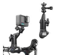 XUNNIU Bike/Motorcycle Camera Mount for GoPro Hero 13/12/11, Action camera mount with 1/4-inch Screw compatible with Insta360 X5/X4, 360° Rotating, Handlebar mount Ball Head for DJI Osmo Action