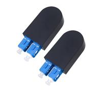 Xunsomten-2PC Single Mode SC/UPC Fiber Optic Loopback Adapter Cable, Duplex SC Connectors Singlemode 9/125 Test Plug for Testing Applications