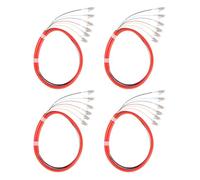 Xunsomten - 6 Strand LC/OM1 Fiber Optic Pigtail 1.2m LC-UPC Mulitmode Fiber Pigtail for Networks Communication System, 4 Packs