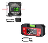 XUNTOP Angle Finder Digital Angle Finder with Laser + Digital Angle Finder Tool Dual Axis X-axis