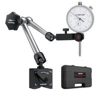 XUNTOP Dial Indicator 20mm/0.01mm with 132lbs/60kg Magnetic Base,Imperial Dial Test Gauge Set for Lathe,3D Printer,CNC,Car,Laboratory