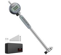 XUNTOP Digital Bore Gauge Set 2-6inch（50-160mm）Diameters Range Dial Indicator 0.0005 Inch(0.01mm) Accuracy with LCD Display Deep Engine Cylinder Measurement Tool for Machining,CNC,Automotive