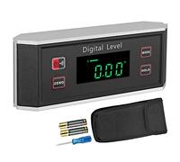 XUNTOP Digital Inclinometer, Digital Protractor Angle Finder with Carrying Bag, Waterproof IP65/ V-Groove Magnetic Base/Automatic Digital Inversion Digital Level for Woodworking
