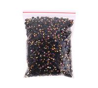 XUNXI Crystal Rhinestones, 5000 Pieces Black Gradient Flat Back Gems Round Crystal Rhinestones for DIY Nail Art