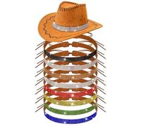 XunYee 8 Pcs Rhinestone Cowboy Hat Band for Women & Men, Bling Hat Bands, Adjustable Rhinestone Hat Belt, Western Diamond Panama Hatband, Cowgirl Hat Jewelry Accessories