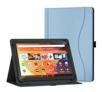 XunyLyee Universal 10.1 11 inch Tablet Case for Android 16 15 Tablet 10 inch Case, Multi-Angle Viewing Stand Cover with Pocket for 9.6-11 Inch Tablet, Sky Blue
