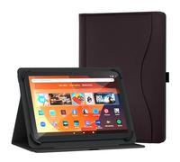 XunyLyee Universal 10.1 inch Tablet Case, 10 11 inch Tablet Case, Multi-Angle Viewing Stand Cover with Pocket for 9.6-11 Inch Android Tablet, Purple
