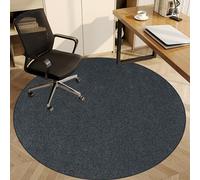 XunZheng Office Chair Mat for Carpet Floors, Round Floor Protectors for Rolling Chairs, Home Multi-Purpose Low-Pile Desk Chair Mat, Non-slip Computer Chair Mat for Hardwood Floors 120 cm