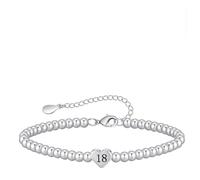 Xunzhi 16th 18th 21th 30th 40th Birthday Gifts for Women,Adjustable Bead Heart Bracelet for Girls,Stain/less Ste/el Bracelet,Heart Pendant Brac/elet Gift,Personalised Brac/elet,Friendship Bracelets
