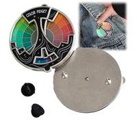 Xunzhi Color Fidget Enamel Pin,Funny Color Wheel Enamel Pi/ns,Emotion Pi/n Badges,C/olor Fidget Wheel,P/in Ba/dge Backs,Col/or Fid/get Interactive Spinner Enam/el P/in,Anxiety Relief Ba/dge,Pin