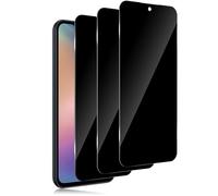 Xunzii For Samsung Galaxy A54 5G for Tempered Glass Privacy Screen, 9H Hardness Privacy Screen Protector [Pack of 3], Full Coverage Anti-Spy Tempered Glass Protection, Bubble-Free Privacy Protective