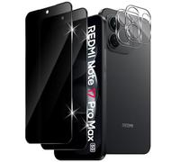 Xunzii For Xiaomi Redmi Note 17 Pro Max 5G for Tempered Glass Privacy | HD camera protection, 9H hardness privacy film, bubble-free privacy protective glass, anti-spy armoured protection glass [2+2