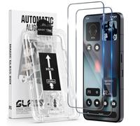 Xunzii Pack of 2 for Nothing Phone 3 for Tempered Glass Screen Protector | Car installation: screen protector, 9H hardness, anti-scratch protective glass, HD clear armoured protection glass