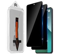 Xunzii Privacy Screen for Xiaomi Redmi Note 13 Pro 5G/4G for Tempered Glass, [Car Installation] 9H Hardness Scratch-Resistant Privacy Screen Glass, Anti-Fingerprint Bubble-Free Anti-Spy Film, Pack of