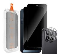 Xunzii Privacy Screen Protector for Xiaomi 17T Pro/15T Pro 5G for Tempered Glass, 2 Pieces Privacy Screen and 2 Pieces Camera Protection, 9H Hardness Anti-Scratch, Anti-Spy Privacy Film, Bubble-Free