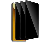 Xunzii Privacy Screen Protector for Xiaomi Redmi Note 13 5G/Redmi Note 14S, Full Coverage Anti Spy Tempered Glass Film, 9H Hardness Anti-Scratch Anti-Fingerprint Privacy Screen Film, 3 Pieces