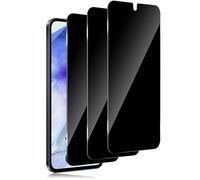 Xunzii Privacy Screen Protector Full Coverage for Samsung Galaxy A55/A35 5G, Anti Spy Tempered Glass Film, 9H Hardness Anti-fingerprint Privacy Screen Protector [3 Pieces]