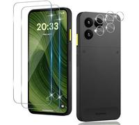 Xunzii Screen Protector for Fairphone 6 5G for Tempered Glass with Camera Protection [2+2 Pieces], 0.33 mm Ultra Clear Protective Glass Film, 9H Hardness Screen Protector, Anti-Scratch Tempered Glass