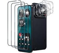 Xunzii Screen Protector for Nothing Phone 4A Pro for Tempered Glass, Pack of 3 Screen Protectors and 3 Pieces Camera Protection, 9H Hardness Anti-Scratch Protective Glass, HD Clear Tempered Glass