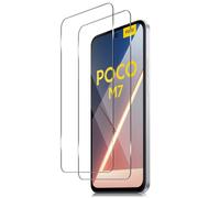 Xunzii Screen Protector for Xiaomi Poco M7 4G, Tempered Glass Film HD 9H Hardness Ultra Resistant Screen Protector [2 Pieces], Anti-Scratch Bubble Free Screen Protector
