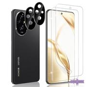 Xunzii TPU Screen Protector for Honor 200 for Tempered Glass with Camera Protection [2+2 Pieces], HD Anti-Scratch Protective Glass Bubble-Free Full Screen Screen Protector Film [Non-Glass]
