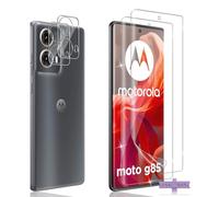 Xunzii TPU Screen Protector for Motorola Moto G85 5G for Tempered Glass with Camera Protection [2+2 Pieces], HD Anti-Scratch Protective Glass Bubble-Free Full Screen Screen Protector Film [Non-Glass]