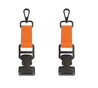 Xuoxeji 2 Pcs Heavy Duty Firefighter Turnout Gear Glove Strap with Double Alligator Clip Bukle, Durable Gear Firefighting Glove Safety Tools, Easy to Carry Glove clip