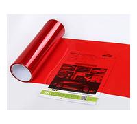 XUPHINX Car Light Sticker, Self Adhesive Car Smoke Fog Light Taillight Headlight Tint Sticker - Vinyl Film Sheet Red 30x60cm