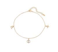 XUPING Charm Bracelet Small 18K Gold Plated for Girls and Women Jewelry Gifts, Copper Alloy