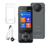 XUPURTLK Language Translator Device, Voice Translator Device Two Way, 144 Languages Real-Time Translator Device No WiFi Needed, Offline & Recording & Photo Translation for Travel, Business, Learning