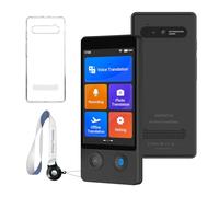 XUPURTLK Language Translator Device W12, Voice Translator Device Two Way, 144 Languages Real-Time Translator Device, Offline & Recording & Photo Translation for Travel, Business, Learning (Black)