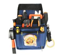XUQEAYWD 26x16x5cm Portable Electrician Tool Bag with Belt, Multifunctional Belt Tool Pouches, Tools Storage Organizer, Waist Bags for Carpenters, Oxford Cloth