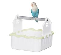 XUQEAYWD Bird Training Stand | Parrot Exercise Play Perch - Bird Desktop Cage Toy Activity Center Playground for Budgies Finches Parakeets Conures Lovebirds