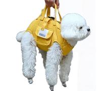 XUQEAYWD Full Body Dog Harness - Full Body Support Sling,Adjustable Shoulder Sling with Handles for Small Pets Daily Walking Long Trip Outdoor Hiking Vet Visits Grooming