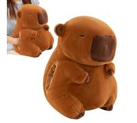XUQEAYWD Hand Warmer Plush Pillow | Winter Hand Warming Muff Capybara,Stuffed Soft Plush Warmer Cute with Hot Water Bottle for Ladies Women Children Chill Weather Winter