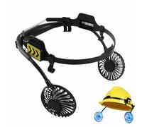 XUQEAYWD Hardhat Cooling Fan | Safety Helmet Fans for Hard Hat with Led Light | 3 Speeds Adjustable Heat Relief for Workplace Camping Travel Car Bedroom Bed Outdoor