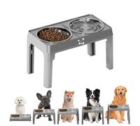 XUQEAYWD Higher Dog Bowl, Dog Food Container with Stand, Removable Accessories, Non-Slip Bowl for Dogs, Cats, Puppies