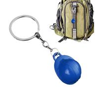 XUQEAYWD Mini Consideration Key Ring, Mini Helmets Keychain, Torch, Small Safety Building Sounds, Helmets for Children's Buildings, Birthday Party, blue, Siehe Beschreibung