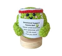 XUQEAYWD Motivational Aid Plush Crochet Yarn with Motif Saying, Positive Yarn Ball with Inspirational Quotes for Stress Management, for Home Accessories and Workplace
