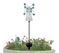 XUQEAYWD Solar Angels for Cemetery | Flower Fairy Angel Landscape Path Lights,Waterproof Solar Angel Cemetery Decorations for Grave, Backyard, Lawn, Pathway, Memorial Garden