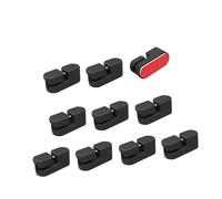 XuQiZZpp 10Pcs Cable Management Clip Cable Organizers Wire Clip Cord Holder For PC Ethernet Cable Under Desk Home Office USB Cable Holder