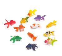 XuQiZZpp 12pieces Aquariums Ornaments Artificial Hand Painted Adult Collection Model Fish Toy Aquarium Decorations