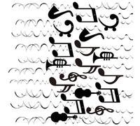 XuQiZZpp 30Pieces Music Notes Spirals Party Decorations for Home Decorations and Classroom Celebration